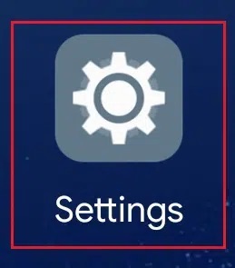 ubique y toque el ícono de Configuración Honor Play - Reparar la aplicación de mensajería que no funciona en Android