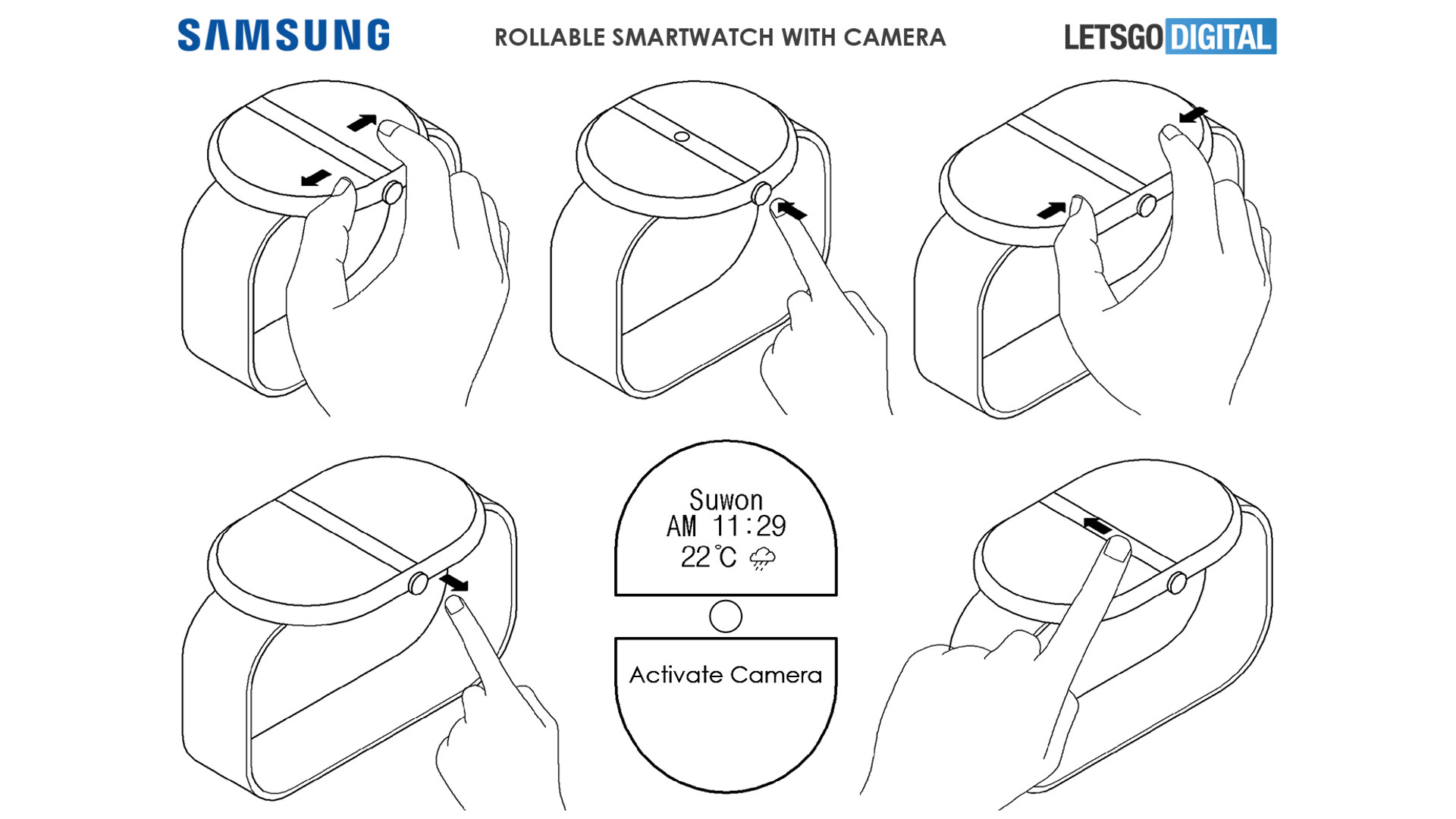 Reloj inteligente enrollable Samsung LetsGoDigital 1