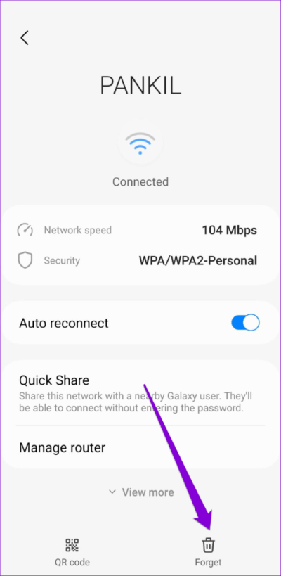 Olvídese de la red Wi-Fi en Android 1 500x1024 1 - Las 8 mejores formas de reparar Wi-Fi conectado pero sin Internet en Android