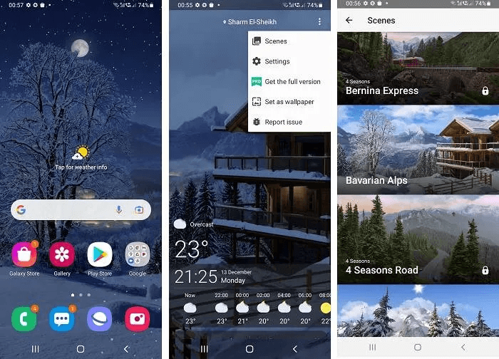 Android Weather Wallpaper By Sky Sky Screens.jpg - 5 de las mejores aplicaciones de Live Weather Wallpaper para Android