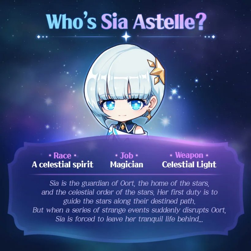 MapleStory M presenta su primer personaje original: Sia Astelle