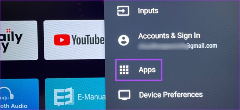 configuración de aplicaciones android tv 768x353 1 - Las 7 mejores soluciones para el Asistente de Google que no funcionan en Android TV